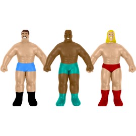 JA-RU Super Stretchy Wrestlers Action Figures (12) Squishy Stretch Man. Wrestling Toys for Kids. Stress Relief Fidget. Classic Retro 90s Toys Nostalgia. 4307-12p