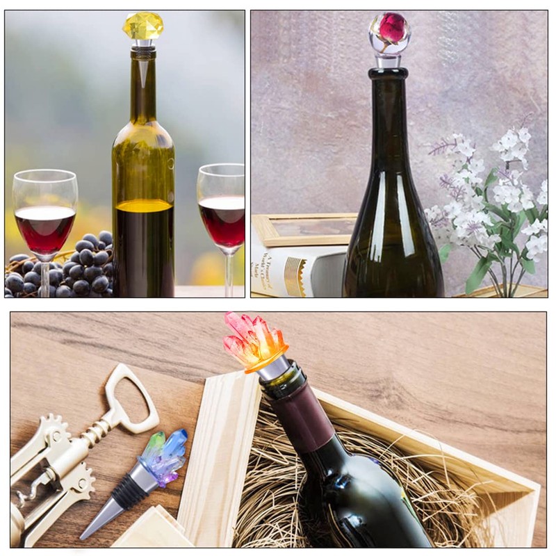 Voyyphixa 3 Pcs Resin Wine Stopper Molds with 4 Stopper,