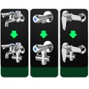 G1/2" Shower Diverter Valve - 3-Way Shower Splitter with Rubber