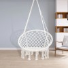 Autowu89 Macrame Swing Chair,Cotton Rope Chair Swing for Indoor and