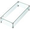 Skyflame 36" X 16" Rectangular Fire Pit Glass Wind Guard