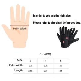 Bike Cycling Gloves Touch Waterproof Full Finger Winter Fitness Delivery Warehou - Waterproof & Thermal Full Finger Outdoor Gloves