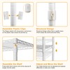 ULIFHOME P6C Rolling Clothes Rack with Cover, Covered Clothing Racks