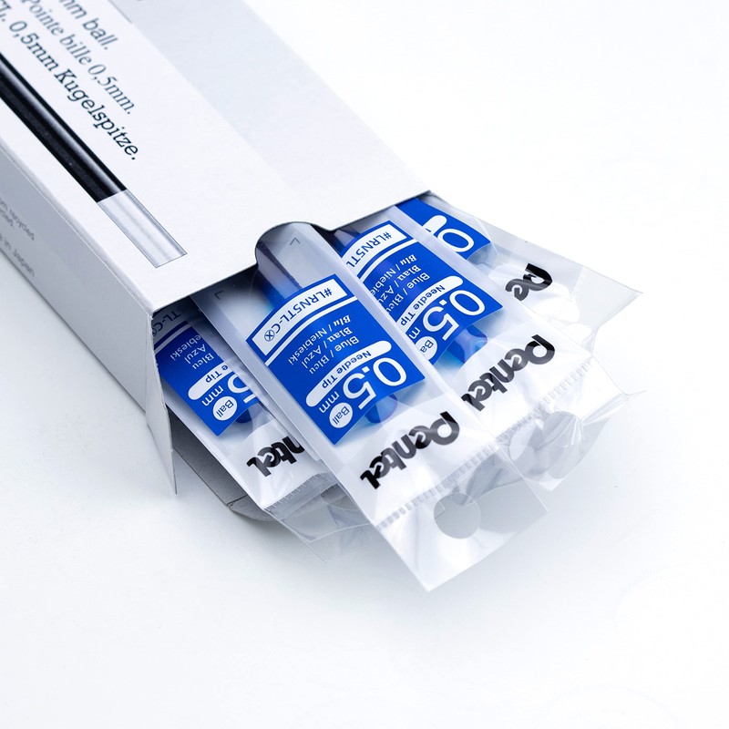 Pentel Energel Pure LRN5TL-CX Refill, Coloured Housing, Blue, 0.25 mm