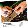 KONTONTY 5pcs Jewelry Stamping Tool Punch Stamps for Jewelry and