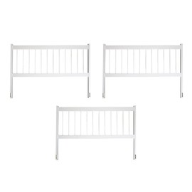 Aqua Select Above Ground Swimming Pool Resin Safety Pool Fence Base | Premium Quality UV Protected Vinyl | Keeps Pool Toys in and Intruders Out | Kit B - 3 Sections | Easy Installation | White