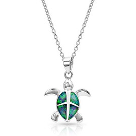 Montana Silversmiths Western Lifestyle Women's Opal Necklace (Turtle Love)