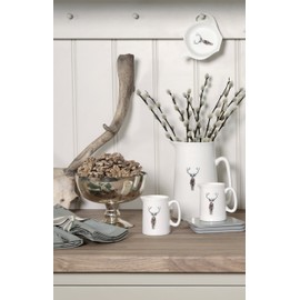Sophie Allport - Highland Stag Jug, Fine Bone China, Gift Box, Dishwasher Safe (Mini 140 ml)