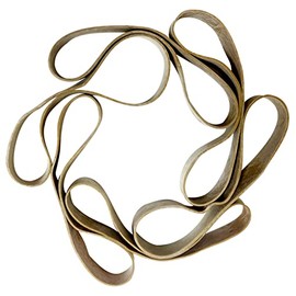 National Artcraft® 6" Natural Crepe Rubber Bands - for Plaster Molds (1 LB/34 pcs)