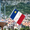 2×3 FT Acadia Flag,Medium 60×90 CM 100D Acadian Outdoor Banner,Doube