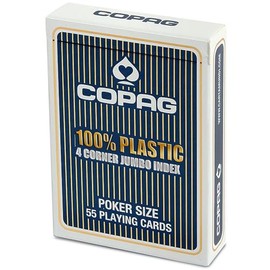 Spielkartenfabrik Altenburg GmbH 22564059 Ass COPAG-Plastik Poker Jumbo Index, bunt