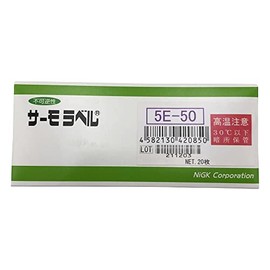 日油技研工業 サーモラベル5点表示屋外対応型 不可逆性 50度 5E50