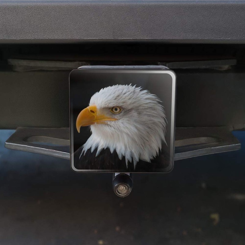 GRAPHICS & MORE Stoic Bald Eagle Tow Trailer Hitch Cover