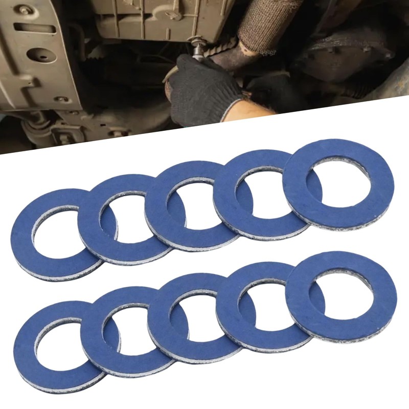 UOIENRT 10Pcs 90430-12031 Oil Drain Plug Gasket Replacement for Toyota