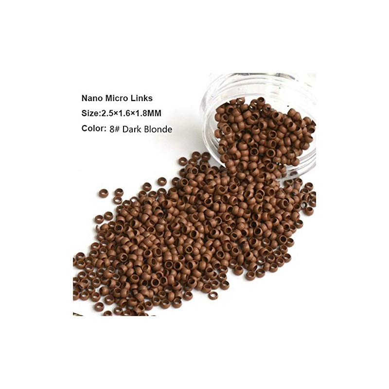 Nano Copper Micro Rings Dreadlock Beads Microlink nano micro tube
