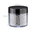 Relaxdays Cleaning beads, 1000 pieces, stainless steel, cleaning bottles, carafes,