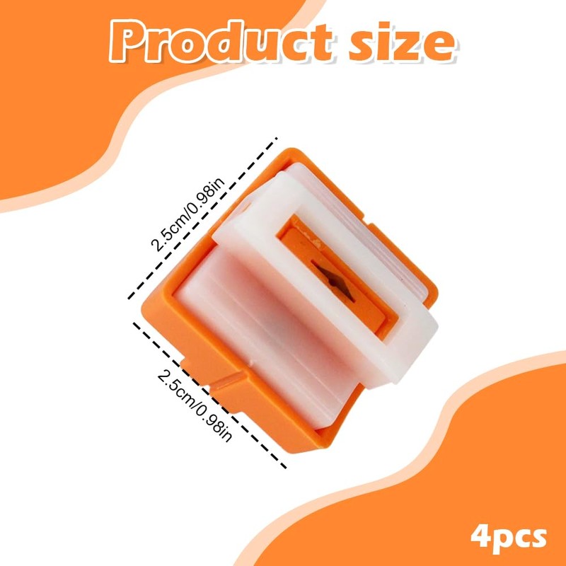 4 PCS Replacement Cutting Blades for Paper Trimmer ，Safe Pressing