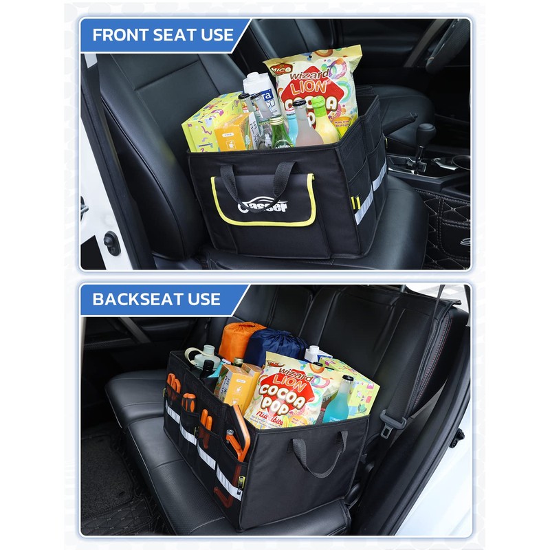 Oasser Car Trunk Organizer, Collapsible Waterproof Multi Compartments Car Storage