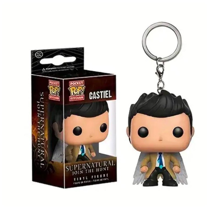 Funko Pocket Pop Keychain - Supernatural Action Figures: Castiel, Dean