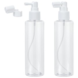 Yebeauty Plastic 6.8oz 200ml Travel Size Spray Bottle Refillable Empty Fine Mist with Long Mouth Clear TSA Approved Size Atomizers for Plants Perfumes Cleaning Gardening, Set of 2