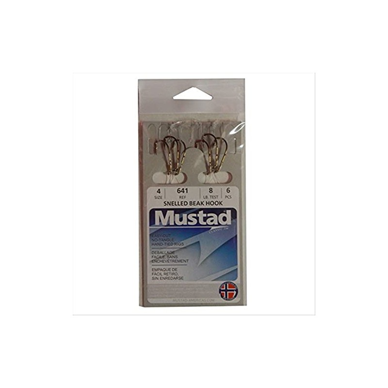 Mustad Snelled Beak Hook (92641) - Bronze 4