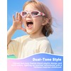 Vegemono Kids Swim Goggles in Candy Dual-Tone, Adjustable Nose Pads