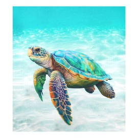Sea Turtle Dishwasher Magnet Cover Sticker Magnetic Refrigerator Panel Front Door Fridge Microwave Decal Decorative