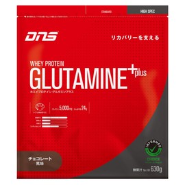 DNS Whey Protein Glutamine Plus (G+) Chocolate Flavor, 1.39 lbs (630 g), Made in Japan, Glutamine, Recovery, Drink with Water, Whey Protein, Muscle Training, Chocolate, Cocoa