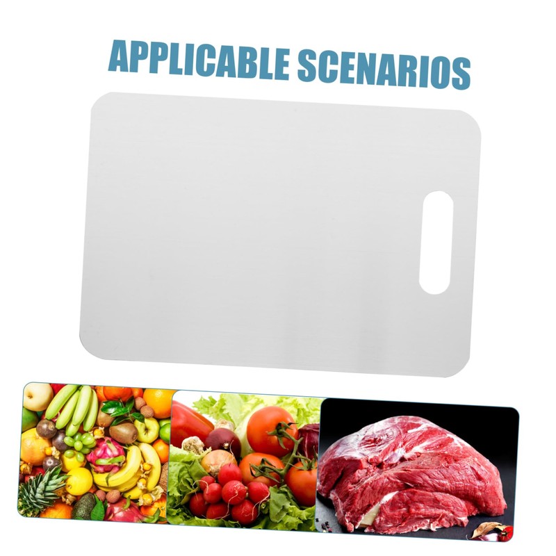 Mobestech Stainless Steel Cutting Board Heavy Duty Chopping Mat for