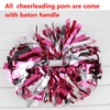 Metallic Cheerleader Cheerleading Pom Poms 6 inch 1 Pair 2