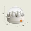 bella Electric Egg Cooker, 7 Eggs Capacity Tray, Single Stack,