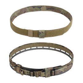 2" 2-in-1 Inner Outter Quick Release Tactical Duty Gun Belt, MOLLE-Compatible EDC Inner Belts, for Pistol Holster