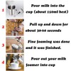 Milk Frother, HomeGoal Stainless Steel Manual Milk Foamer, Handheld Coffee