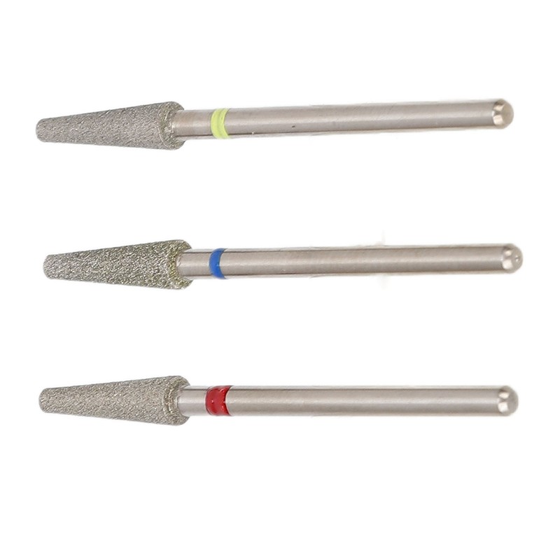 3pcs Nail Drill Bits Professional Russian Style Front Replaceable Grinding