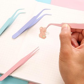 Fun Large Size 3D Miniature Scene 4 Sets of Stickers,DIY House Sticker with Tweezers Make Your Own Cute Cartoon Sticky Pack for Adults Girls Relief Stress Pass The Time,Party Favors Birthday Gift