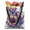 Lisianthus Flower Blooming With Bees Around Graphic Tote Bag