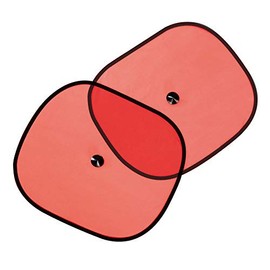 eBuyGB Car Window Sun Shade Blinds, Solid, Red