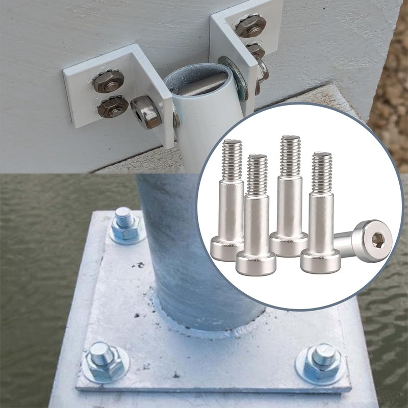 5 PCS 8*M6*6 Hex Socket Shoulder Bolt, Metric Machine Hex