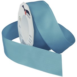 Morex Ribbon Dream Bobina de cinta de tafetán con cable, 1-1/2 pulgadas por 22 yardas, piscina turquesa (09638/20-703)