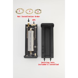 T-Beam Supreme CASE with MOLLE Support. Includes Nuts and Screws. Meshtastic Compatible (Black)