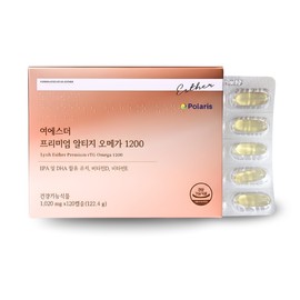 Esther Premium Altige rTG Omega 1200 1 box 120 capsules 2 months' worth Improve blood circulation dry eye circulation / 에스더 프리미엄 알티지 rTG오메가1200 1박스 120캡슐 2개월분 혈행개선 눈건조 순환
