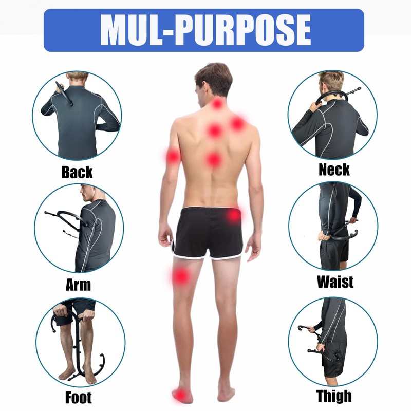 Professional Back, Neck and Shoulder Massager - Massage Hook, Back