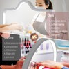 Half Moon Light for Nail Desk, 34.5In Foldable Square Nail