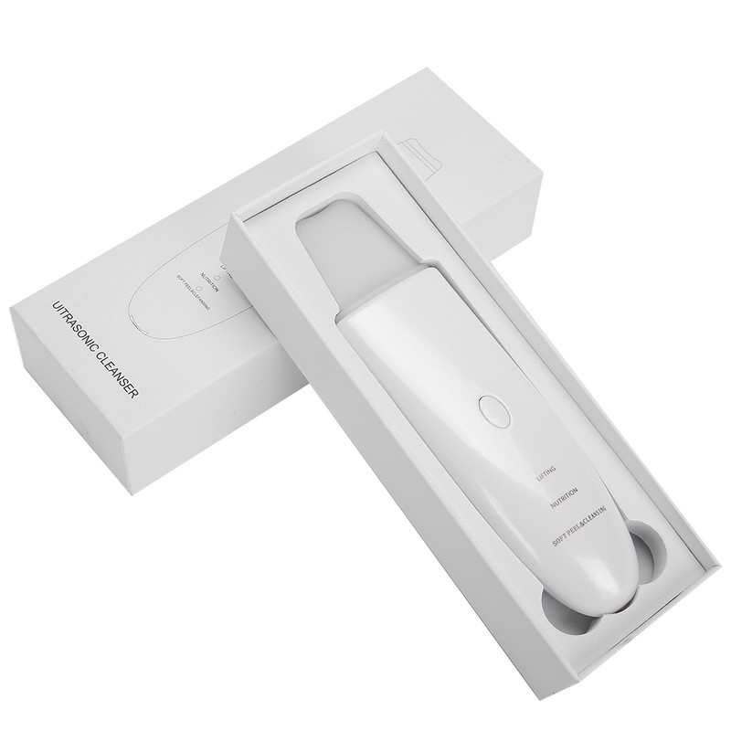 Household Ultrasonic Skin Scrubber Blackhead Removal Face Pore Cleanser InstrumentWhite