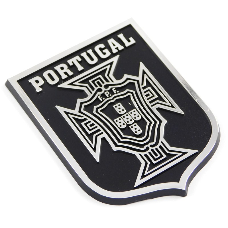 Portugal Crest Black Chrome Plastic car Emblem Decal Sticker Crest