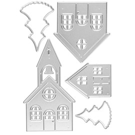 Ideen mit Herz Cutting Dies | Village with Church | Pack of 5