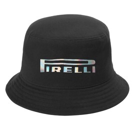 Pirelli Unisex Adult Podium 1st Place Champion Cap Adjustable Strapback Hat (US, Alpha, One Size, Bucket Hat-Black)