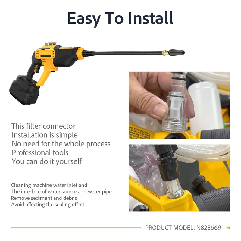 N828669 Pressure Washer Hose Quick Disconnect Unit Fits DeWalt DCPW550P1