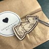 Schach Schlüsselanhänger handgemacht aus Holz, Glücksbringer, Schachgeschenk, Geschenk für Schachspieler,