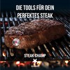 SteakChamp 3c black, The Steak Thermometer, 3-color LED Thermometer -